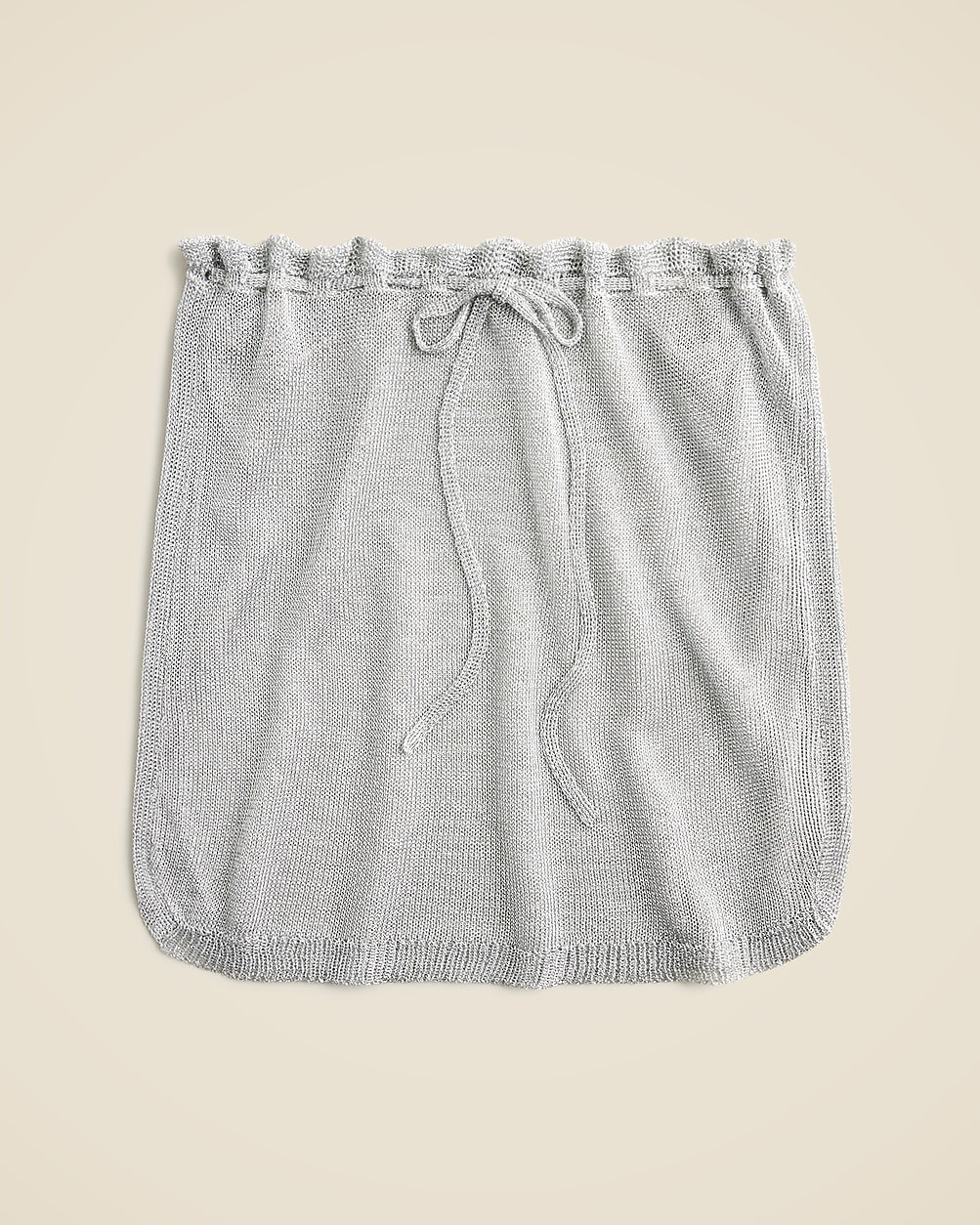 Maryam Nassir Zadeh X J.Crew sheer metallic mini skirt | J. Crew US