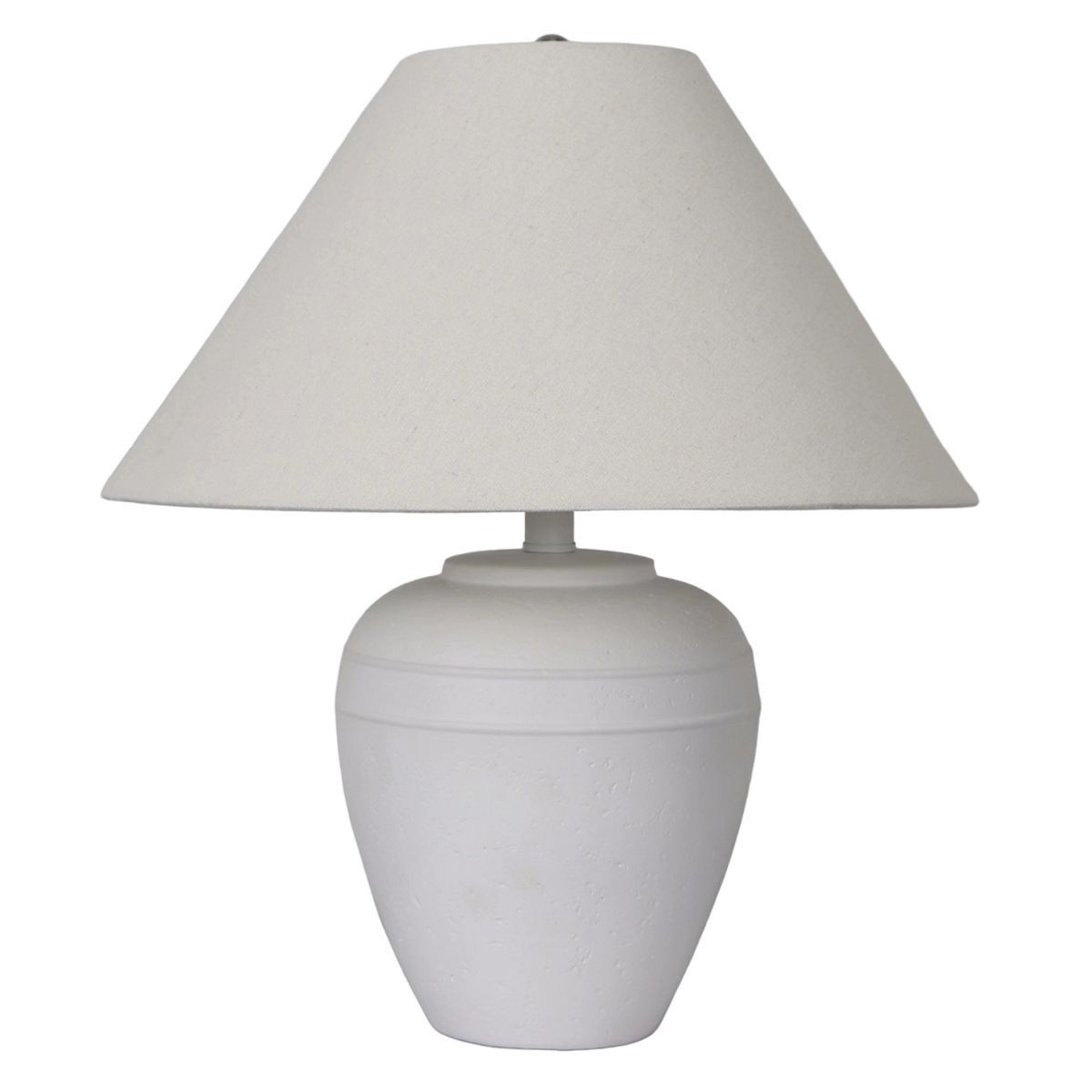 SAGEBROOK HOME 21" Textured Table Lamp Tapered Shade White | Target