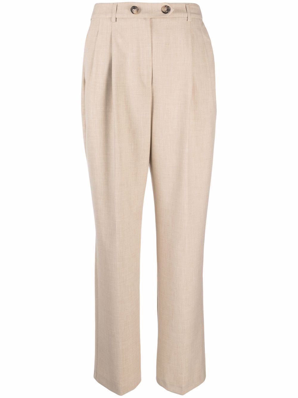 pinched straight-leg trousers | Farfetch (UK)