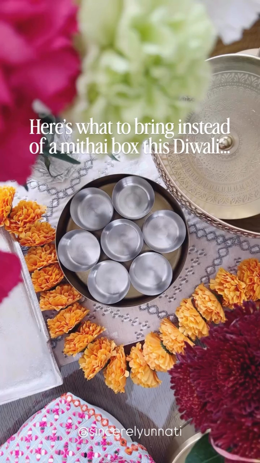 Here’s what to bring instead of a mithai box this Diwali ⬇️

Looking for beautiful Diwali gift ideas under $30? These mandala Indian spice boxes are back and they’re perfect for the festive season! 🪔✨

It’s traditional to gift sweets during Diwali, so why not get creative? These gold stainless steel masala boxes can be filled with:
✨ Mithai (Indian sweets)
✨ Assorted dry fruits & nuts
✨ Chocolates and candies
✨ Homemade treats or even snacks

Top it off with a ribbon or festive tag and you’ve got a gift that’s thoughtful, reusable, and SO pretty. Bonus: it doubles as a Diwali centerpiece or decorative piece for the kitchen or home. 💛

🛍 Comment “LINK” and I’ll send it straight to your inbox. 
🪔 Diwali is almost here - save this post so you’re ready when it is!

What’s your go-to Diwali treat to gift? Drop your ideas in the comments!
.
.
.
#diwaligiftidea #diwaligifting #diydiwali #diwaligiftguide #festiveseason #southasiankitchen #diwalidecor #diwaligifts #hindufestival #diwaliinspo #masalabox #diwali2025 #indianfestivals #diwaliprep #diwalivibes