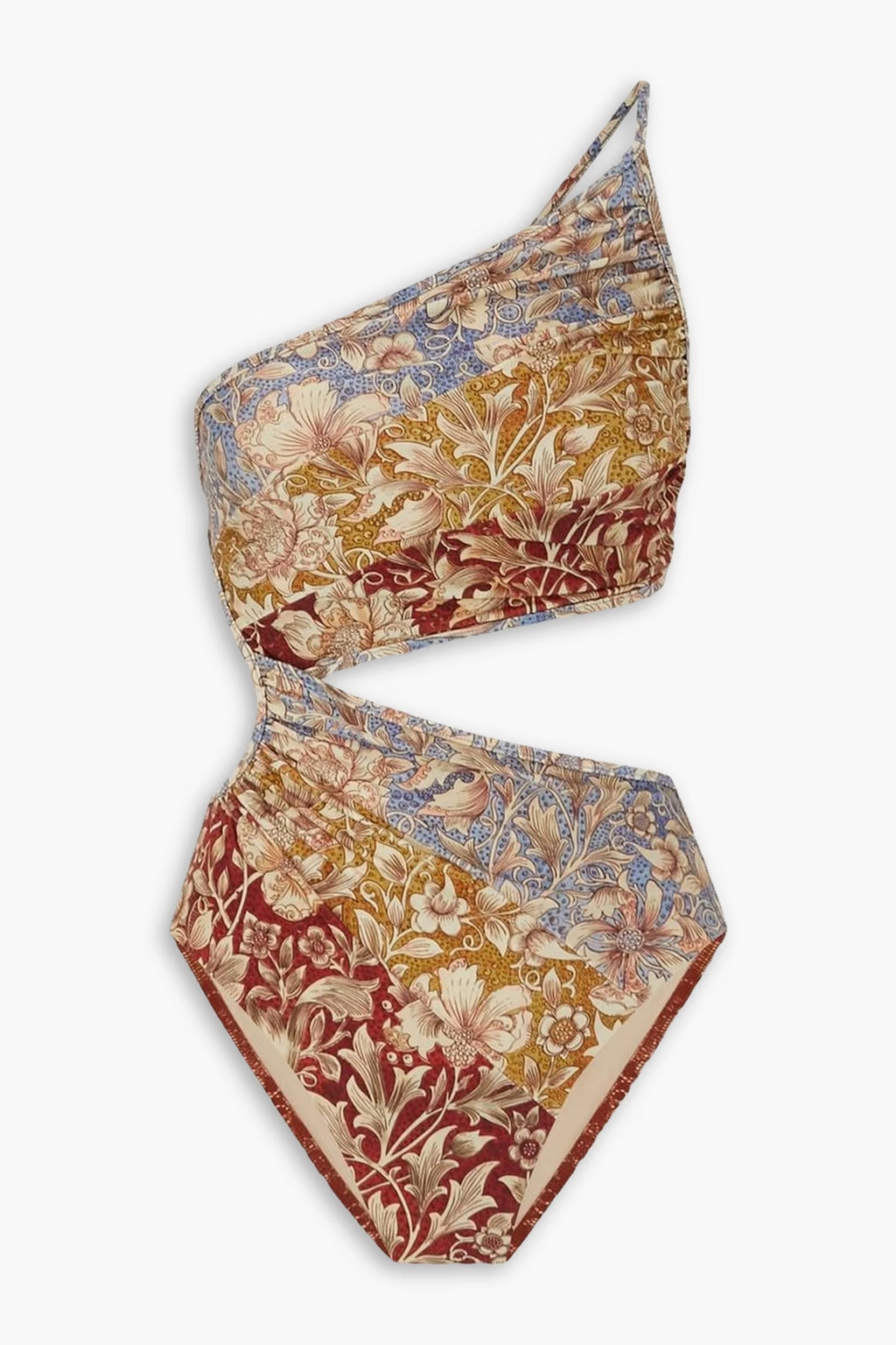 Chintz one-shoulder cutout printed swimsuit | The Outnet (US and CA)