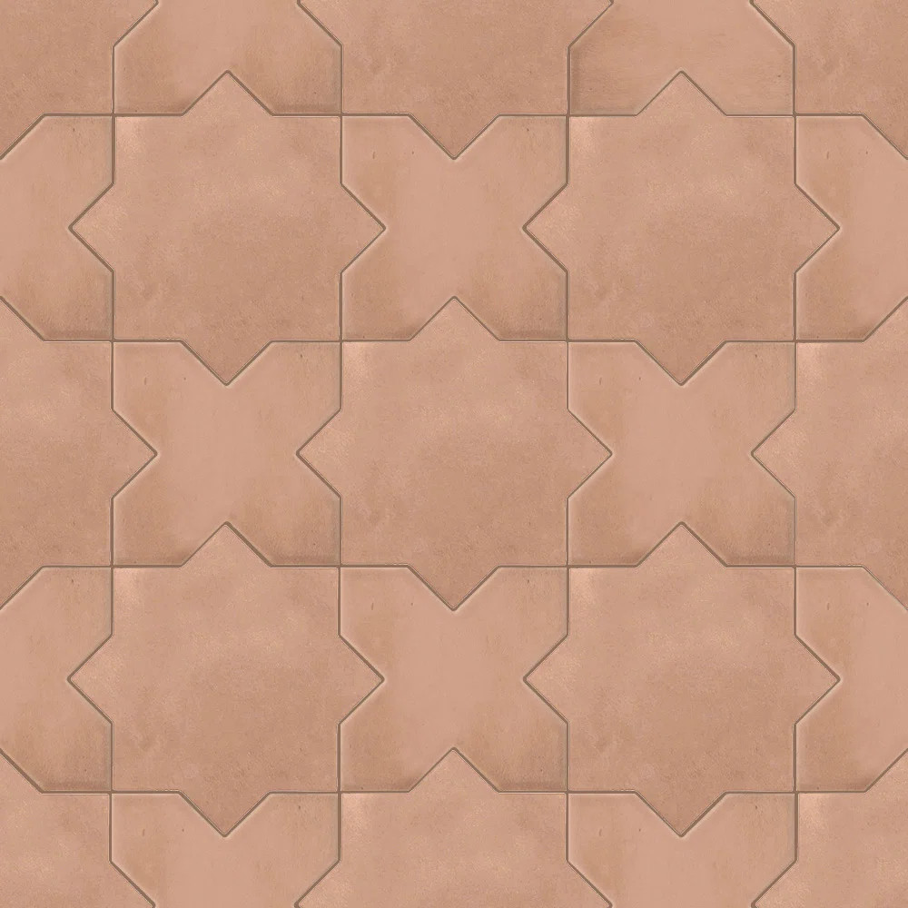 Star And Cross Porcelain Pattern Tile | Wayfair North America