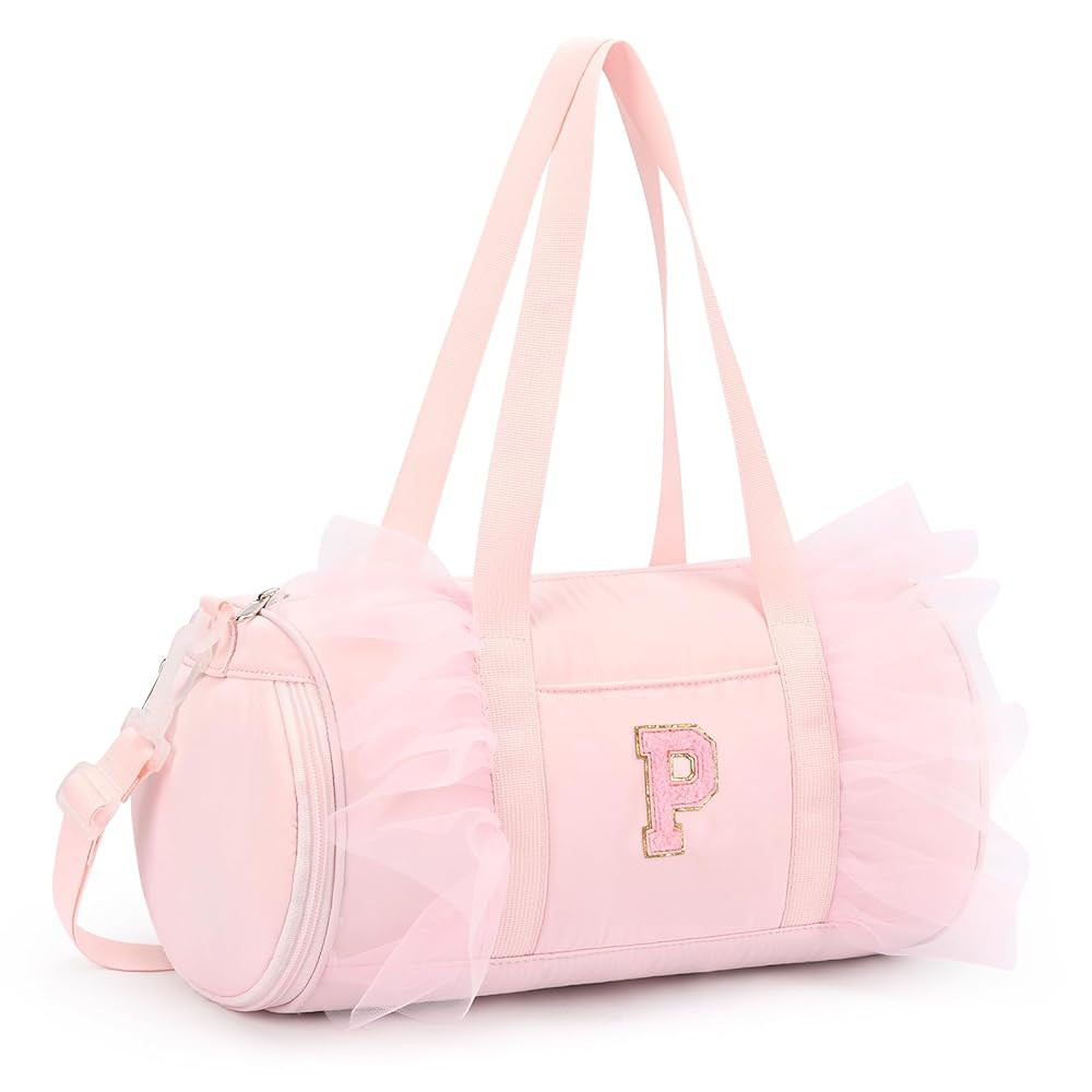 mibasies Dance Bag for Girls 4-6: Kids Duffle Bag - Ballet Bags for Girls 4-6 - Personalized Lett... | Amazon (US)