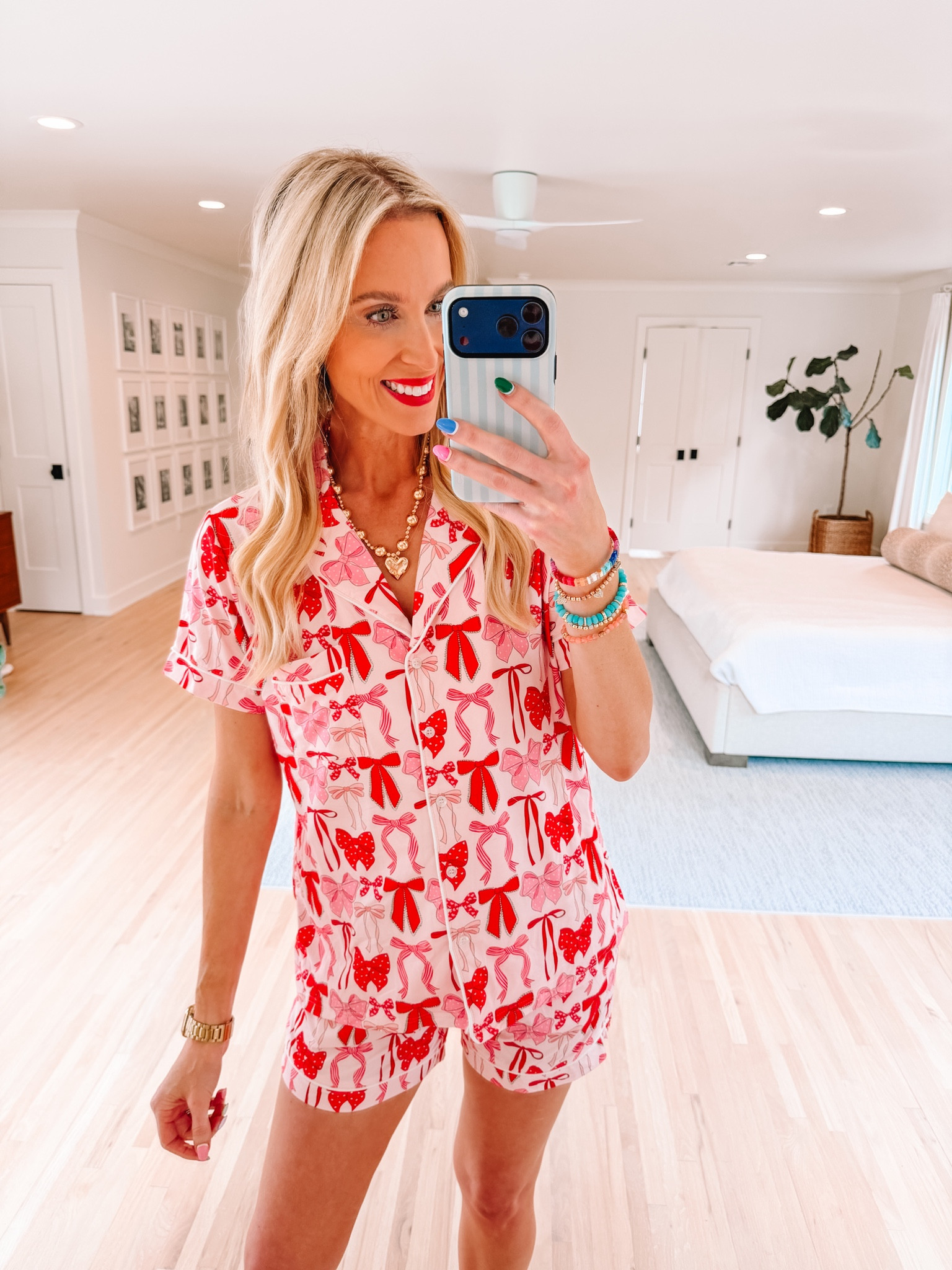 The cutest bow pjs! 

2 piece pajamas | Women’s pajamas | Heart necklace | Comfy style

#LTKgrwm #LTKootd #LTKdayinmylife
