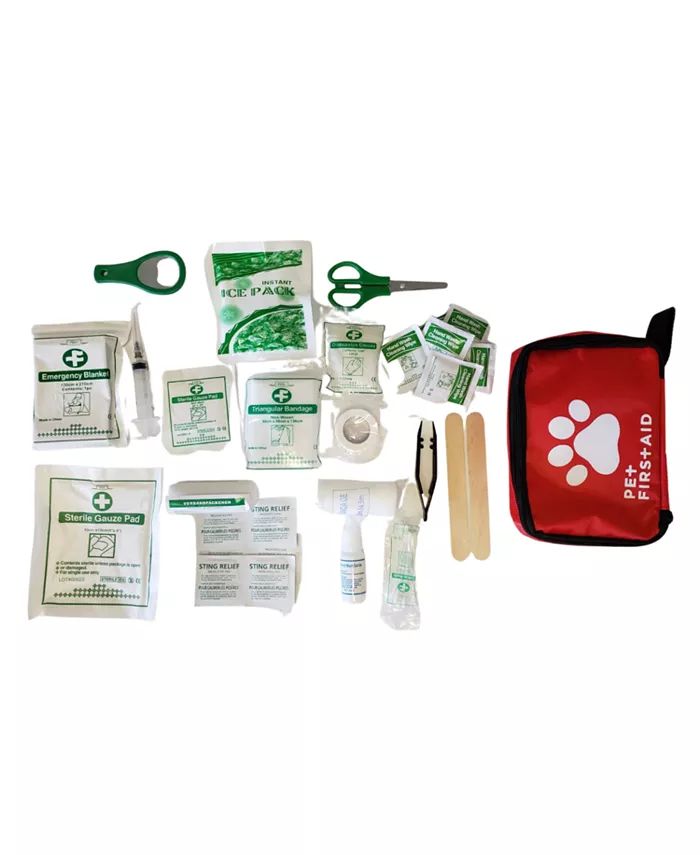 JoJo Modern Pets Comprehensive 40-Pc Pet First Aid Kit for Travel & Safety - Macy's | Macy's