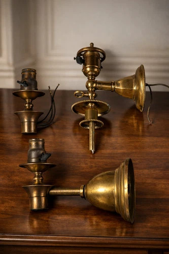 VTG Brass Wall Light Fixtures Sconces, Mixed Styles, Lot of 3 (aa) | eBay US