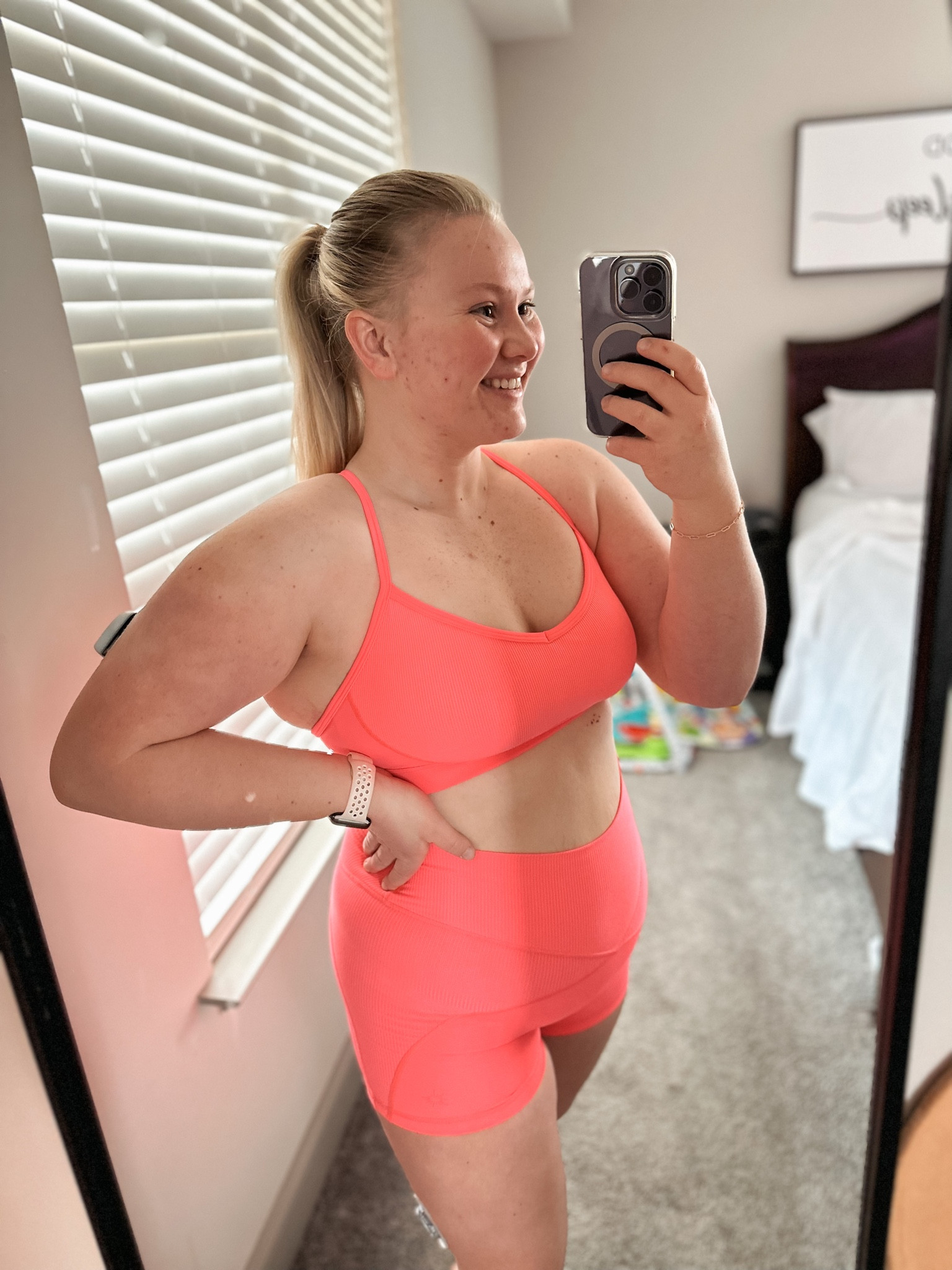 Hot pink workout set from aerie 

#LTKSeasonal #LTKworkwear #LTKfit