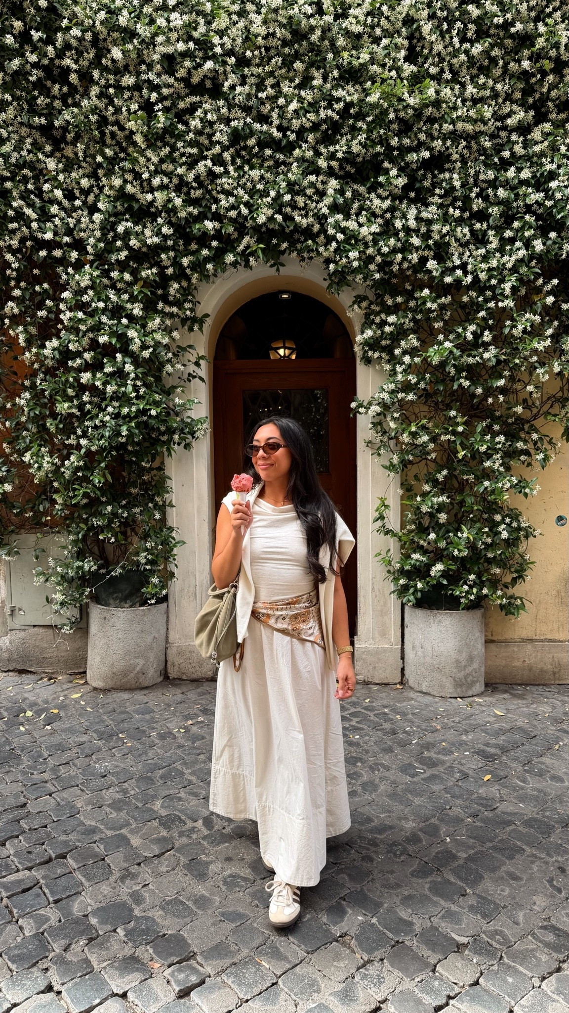 Rome day 2 outfit ☀️ wearing size XS skirt and S top!