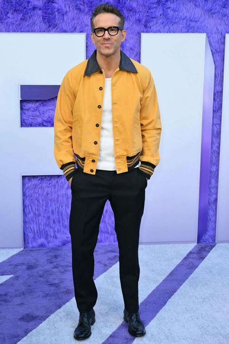 Shop Ryan Reynolds cotton twill collared jacket straight leg trouser pants round optical glasses #RyanReynolds #CelebrityStyle

#LTKMens #LTKStyleTip