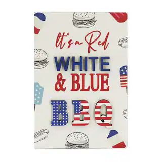 8" Red, White & Blue BBQ Tabletop Sign by Celebrate It™ | Michaels | Michaels Stores