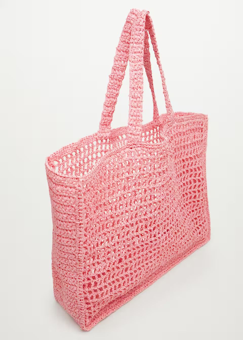 Raffia shopper bag | MANGO (US)