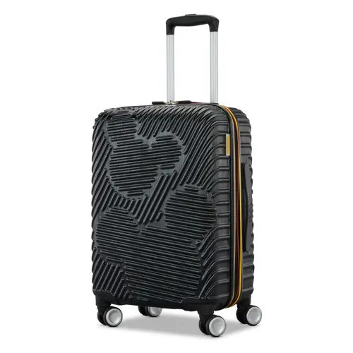 AMERICAN TOURISTER Disney Hardside Carry-On 21-Inch Luggage with Spinner Wheels in Molded Mickey: Black at Nordstrom | Nordstrom