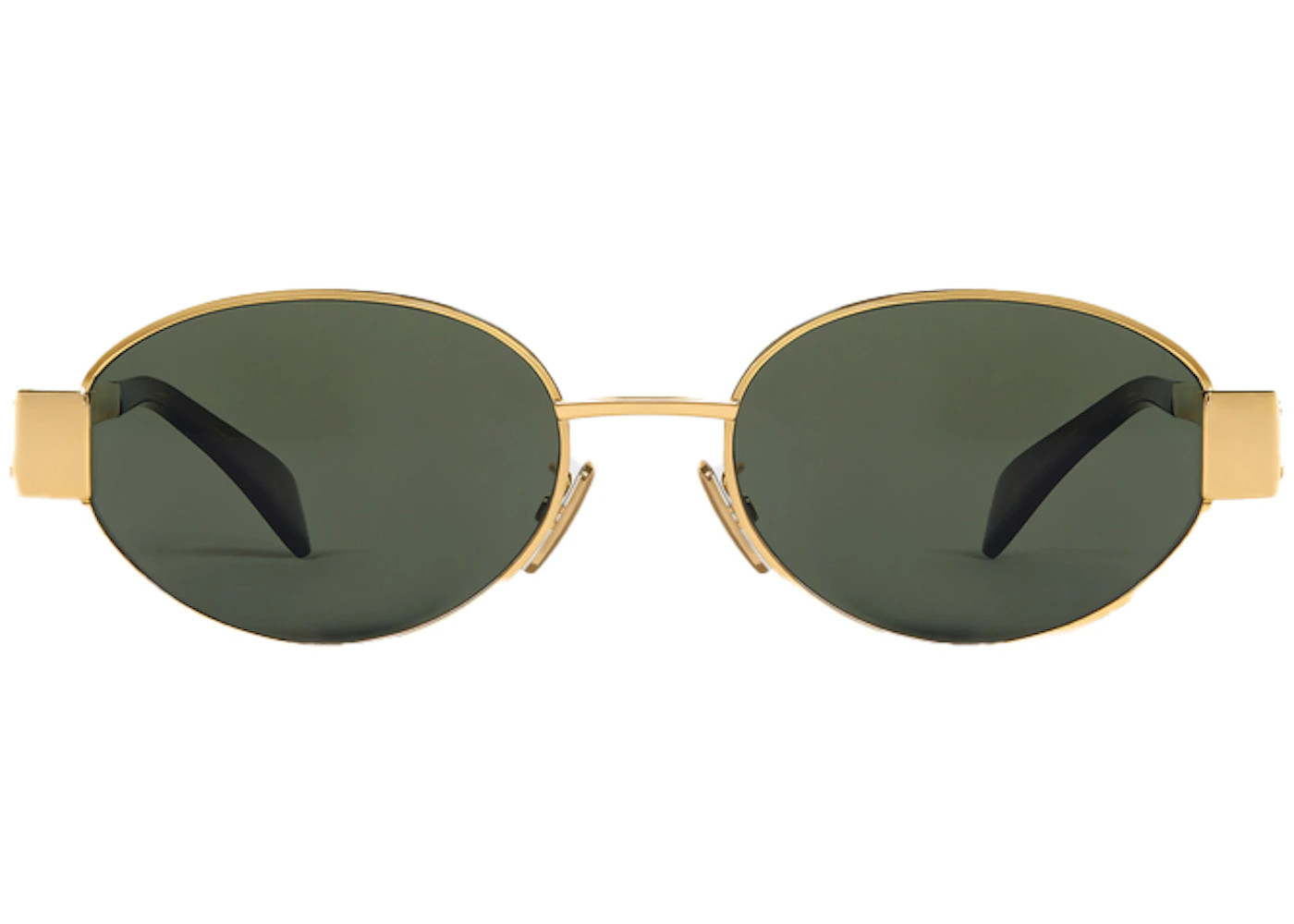 Celine Triomphe Metal 01 SunglassesGold/Green (4S235CMLB.35SG / CL40235U) | StockX