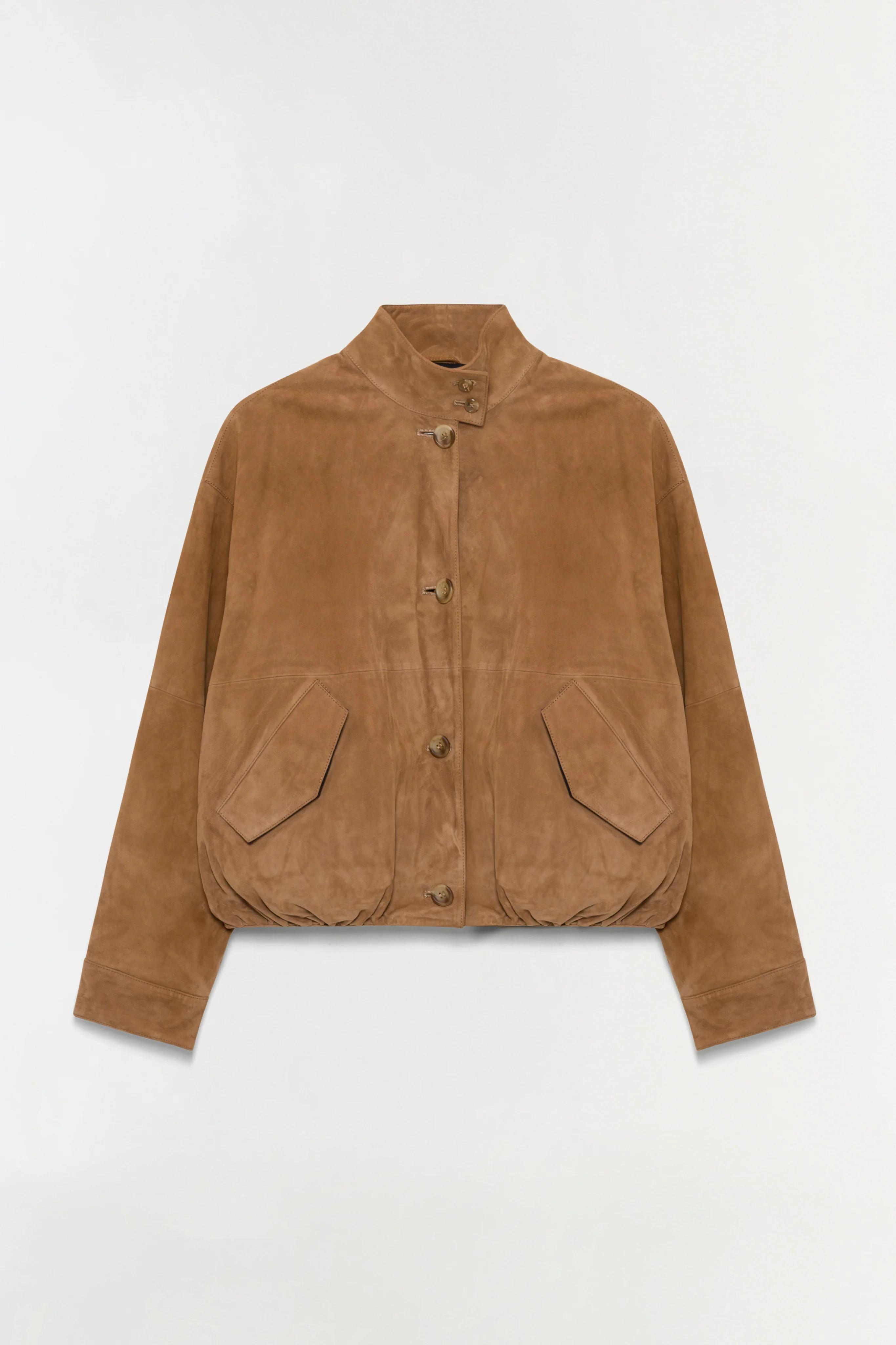 SIMKHAI Women's Marley Suede Jacket in Camel, Size Medium | Simkhai