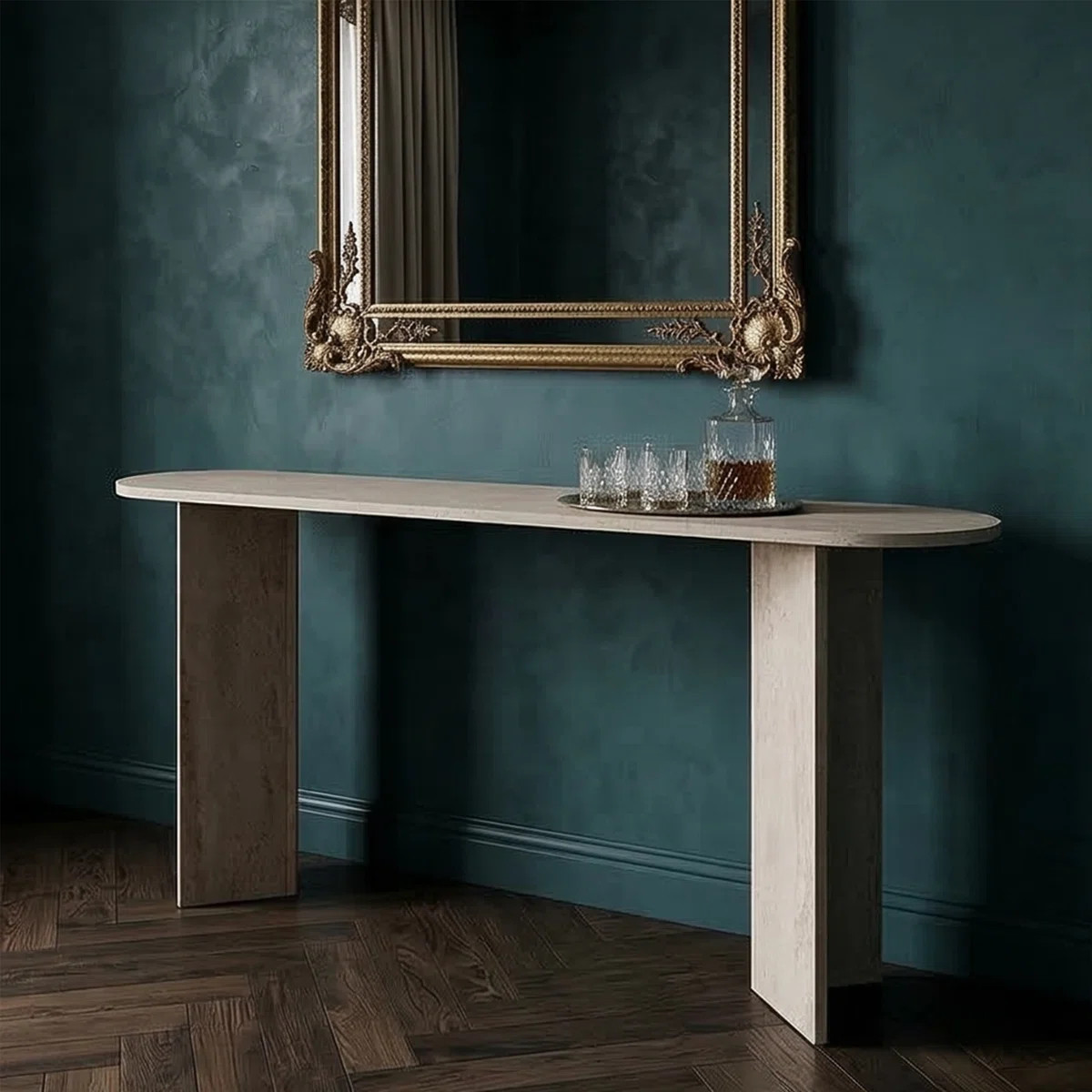 Everly Curvilinear Entryway Console Table | Wayfair North America