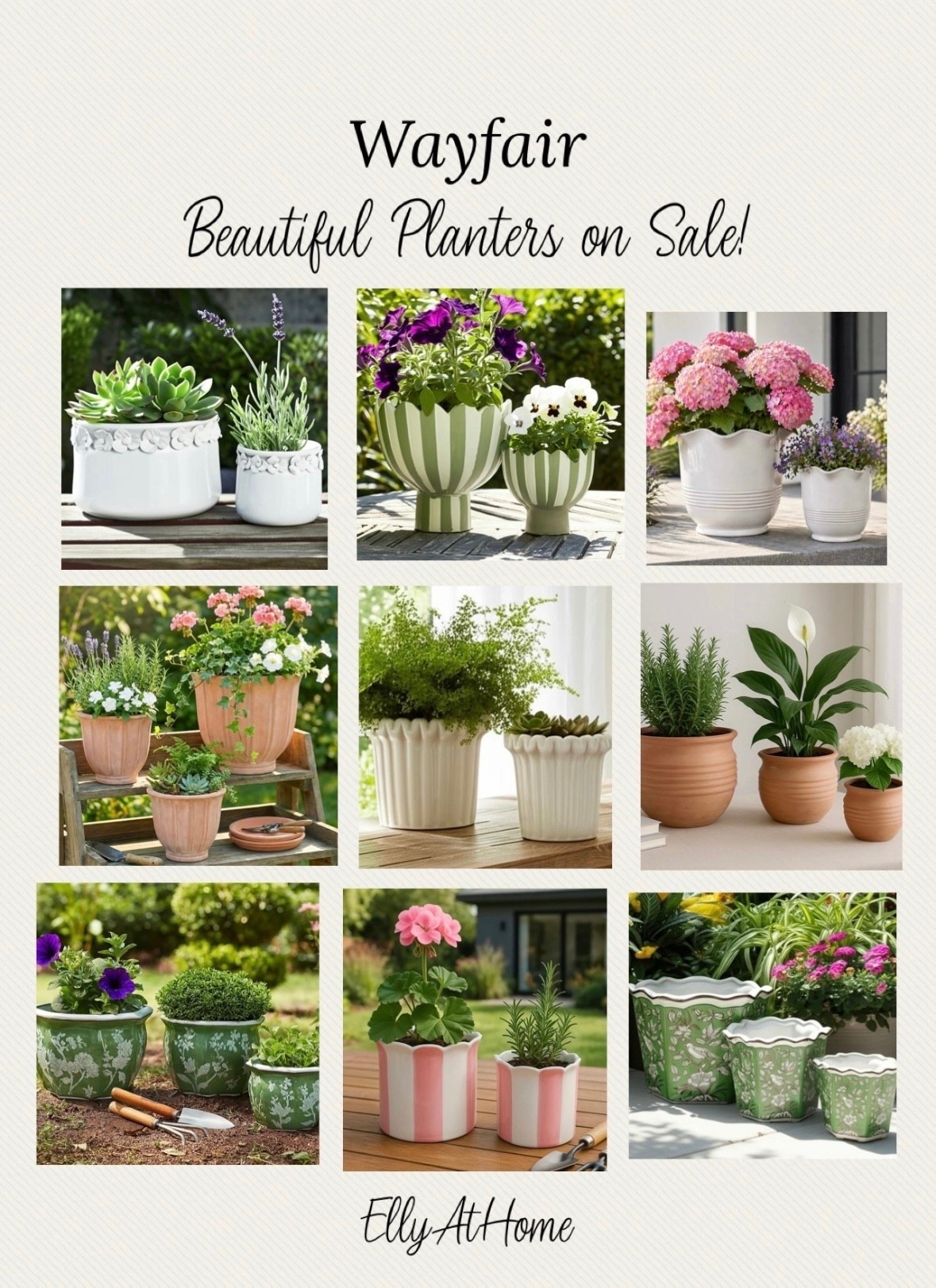 Way Day sales ends today! Beautiful details, colors and styles planters on sale at Wayfair! Many sold in sets! Nice idea for Mother’s Day gifts. Patio porch, inside flower styling! Free shipping.

#LTKSaleAlert #LTKSeasonal #LTKHome