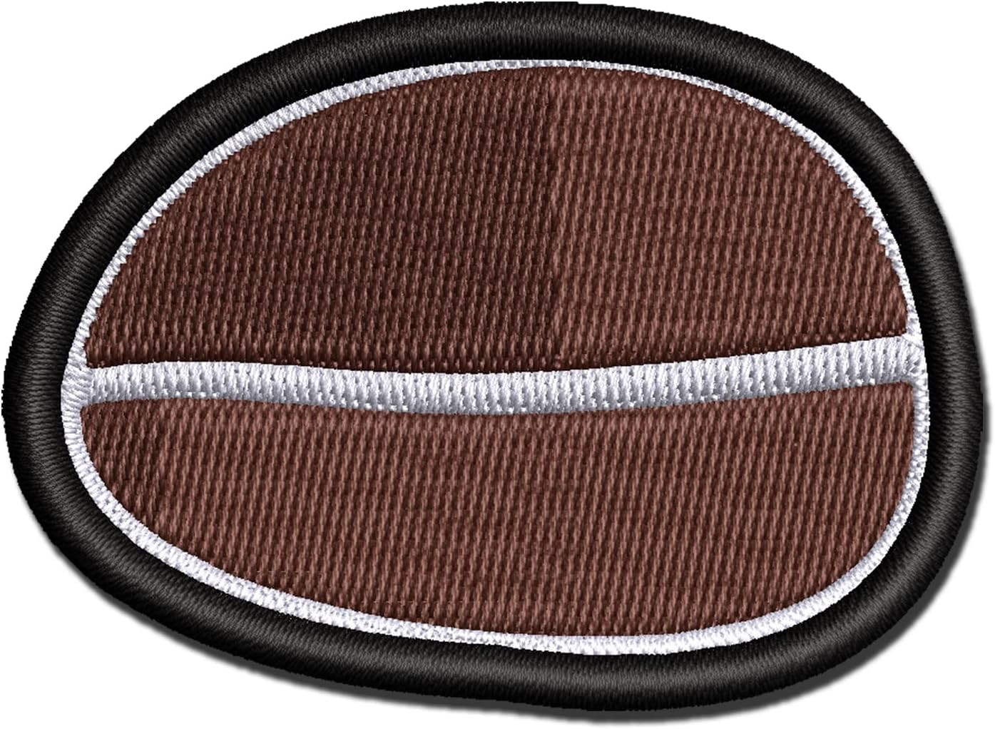 Coffee Bean Solid Multi-Color Embroidered Iron-On Patch Applique - Small 2.5 Inch | Amazon (US)