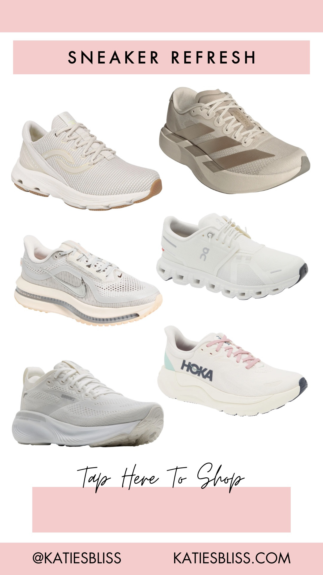 Sneaker refresh 👟

Sneakers. Running shoe. Trainer. Tennis shoe. Adidas. Hoka. Nike. Brooks. ASICS.

#LTKfitnessgoals #LTKActive