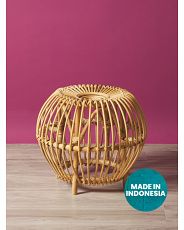 18in Rattan Round Stool | HomeGoods