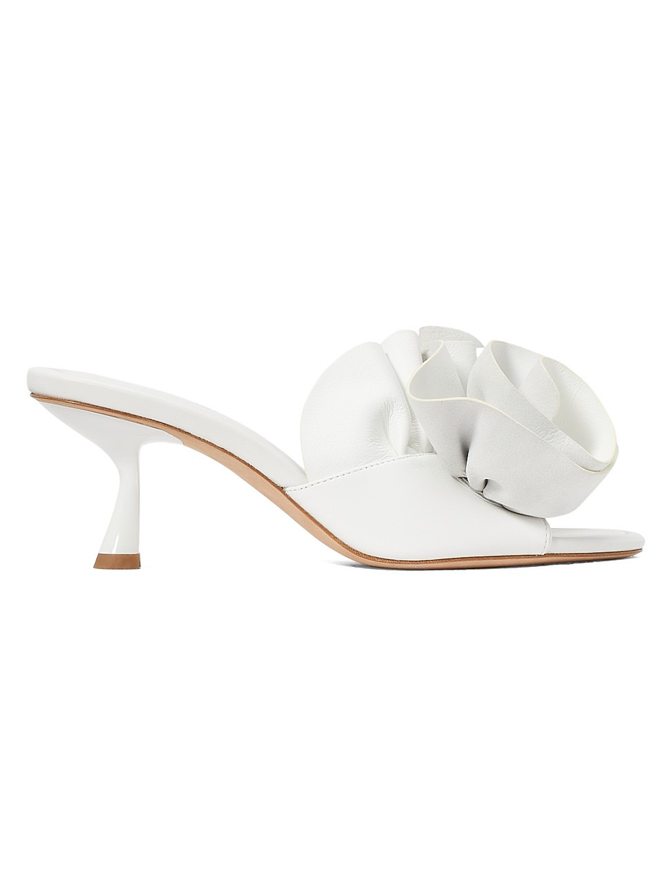 Women's Flourish Leather Mules - White - Size 6 | Saks Fifth Avenue