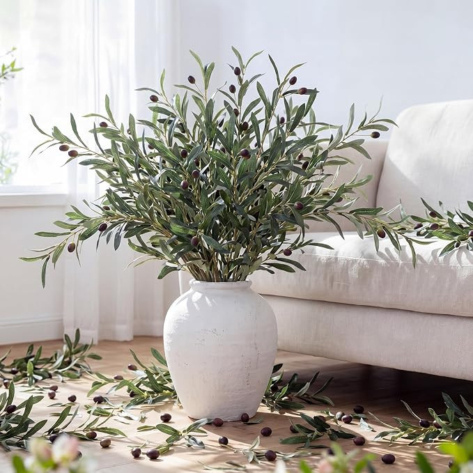 Norme Artificial Olive Branches for Vase, 12 Pcs, 40 Inch | Amazon (US)