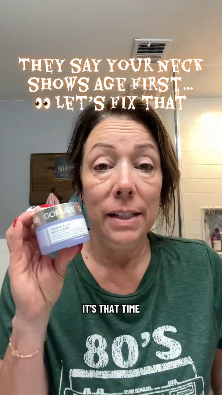 Testing the GoPure Tighten & Lift Neck Cream 💆‍♀️ Smooths, firms & hydrates for younger-looking skin! #GoPureBeauty #NeckCream #SkincareRoutine Gopure