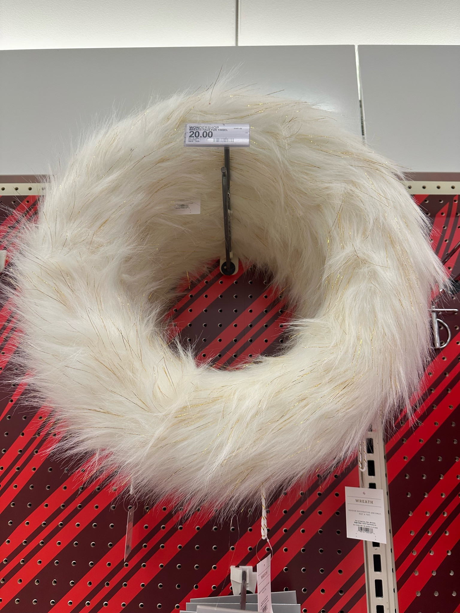 Faux fur tinsel wreath 

#LTKCyberWeek #LTKGiftGuide #LTKHoliday