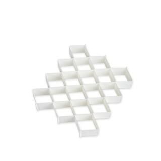 Honey-Can-Do 2.75 in. x 17 in. x 15 in. White Plastic Closet Drawer Organizer-SFT-01625 - The Hom... | The Home Depot