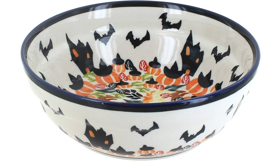 Blue Rose Polish Pottery Haunted House Cereal/Soup Bowl | Amazon (US)