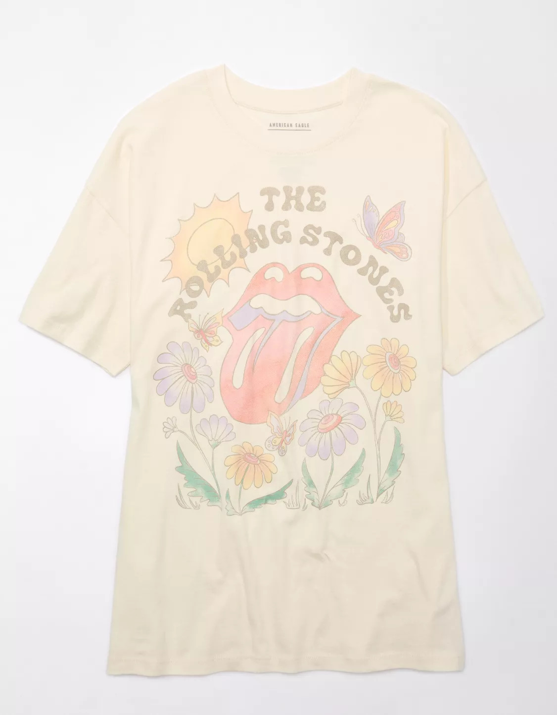 AE Oversized Rolling Stones Graphic T-Shirt | American Eagle Outfitters (US & CA)