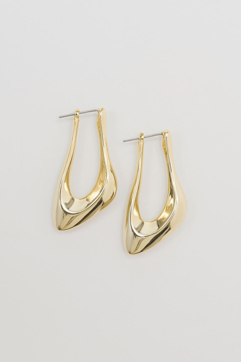Sculpted Hoop Earrings - Gold - Ladies | H&M AT | H&M (DE, AT, CH, NL, FI)
