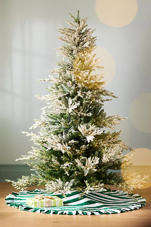 Ruffled Stripe Tree Skirt | Anthropologie (US)