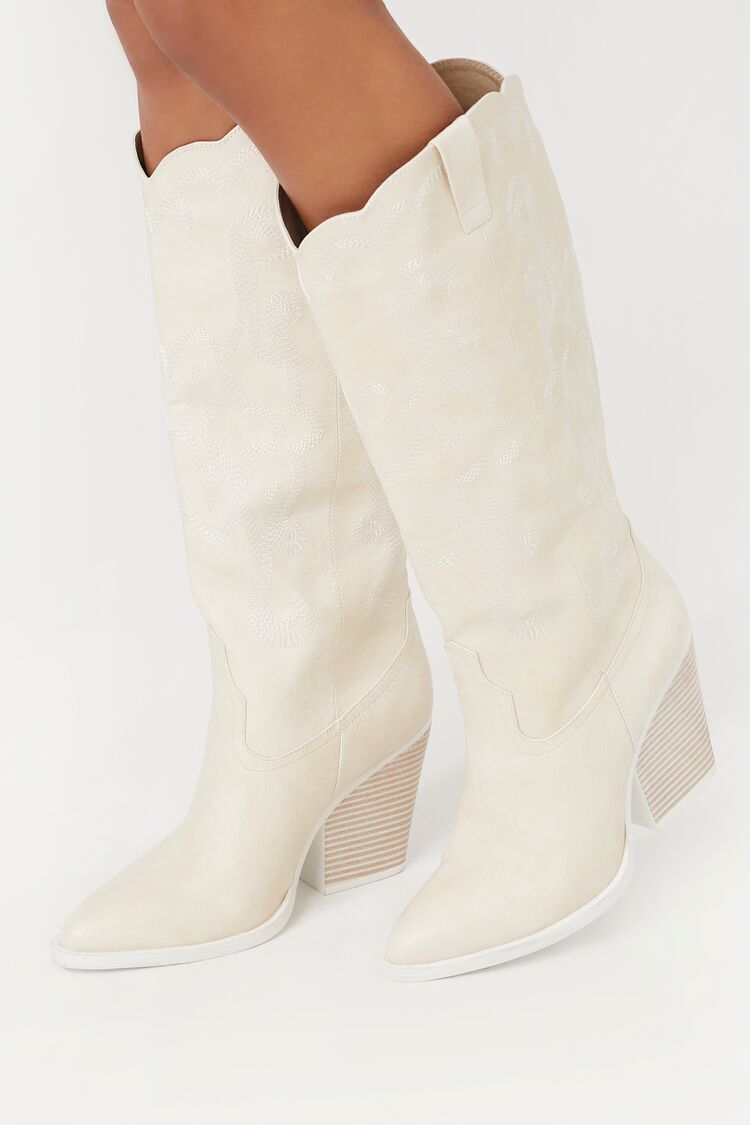 Stacked Heel Cowboy Boots | Forever 21 (US)