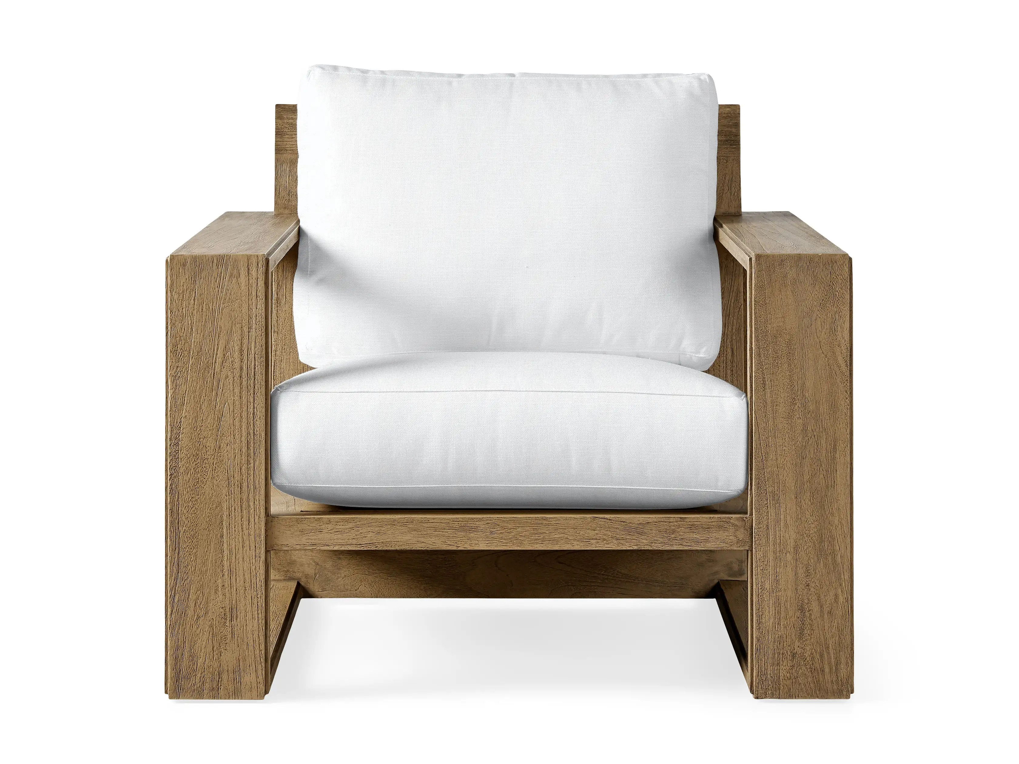 Canyon Outdoor Teak Lounge Chair | Arhaus