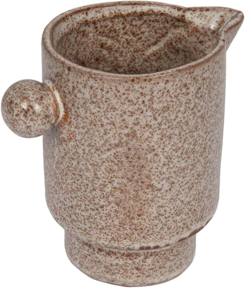 Creative Co-Op Modern Small Stoneware Pitcher or Vase, Putty Brown | Amazon (US)