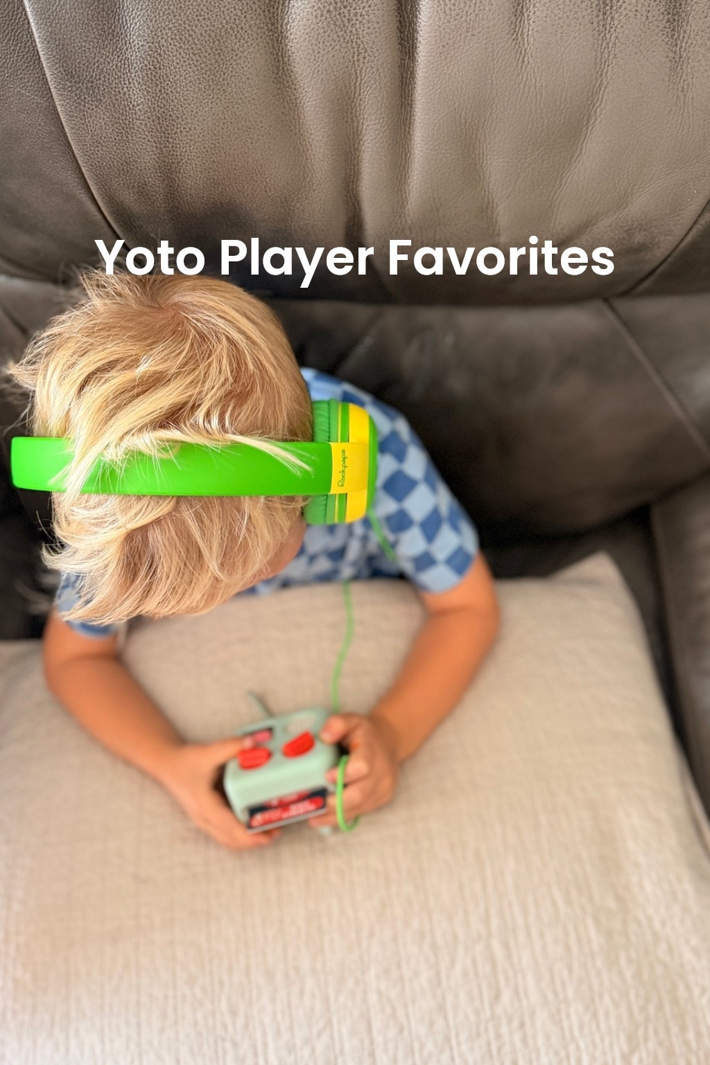 Love these linking headphones so everyone can listen to one yoto.