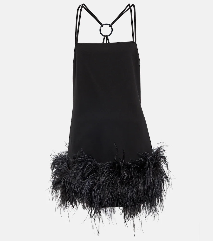 The Attico Fujiko feather-trimmed minidress | Mytheresa (US/CA)