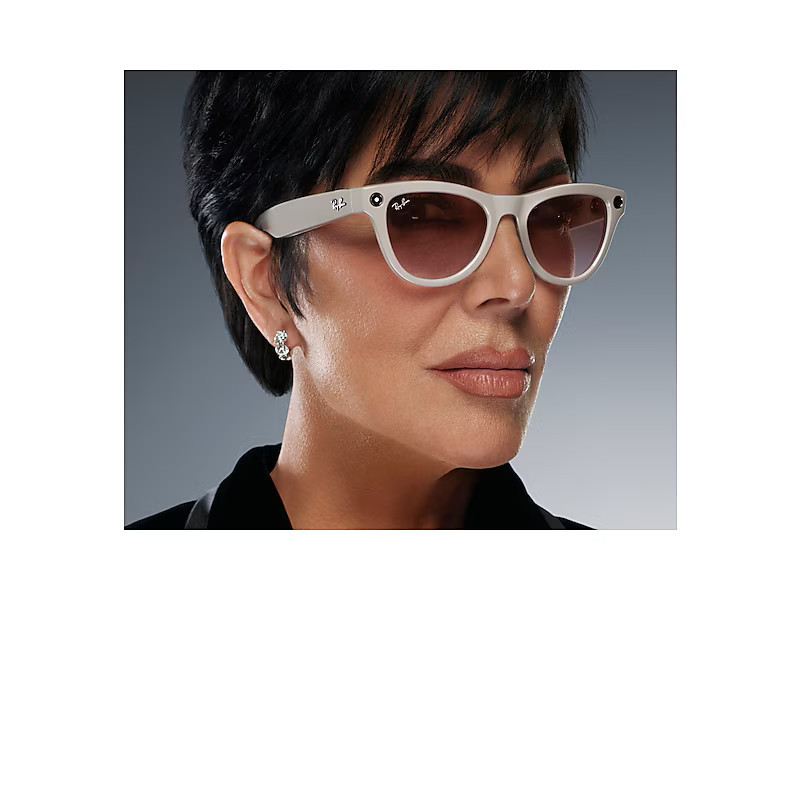 Ray-Ban Ray-Ban | Meta Skyler Electronics Chalky Gray Frame Pink Lenses 52-20 | Ray-Ban (US)