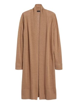 Petite Linen-Blend Duster Cardigan Sweater | Banana Republic (US)