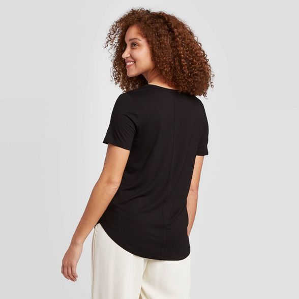 Women's Short Sleeve Scoop Neck T-Shirt - A New Day™ | Target