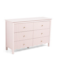 50x16x32 6 Drawer Fluted Scalloped Dresser | Marshalls