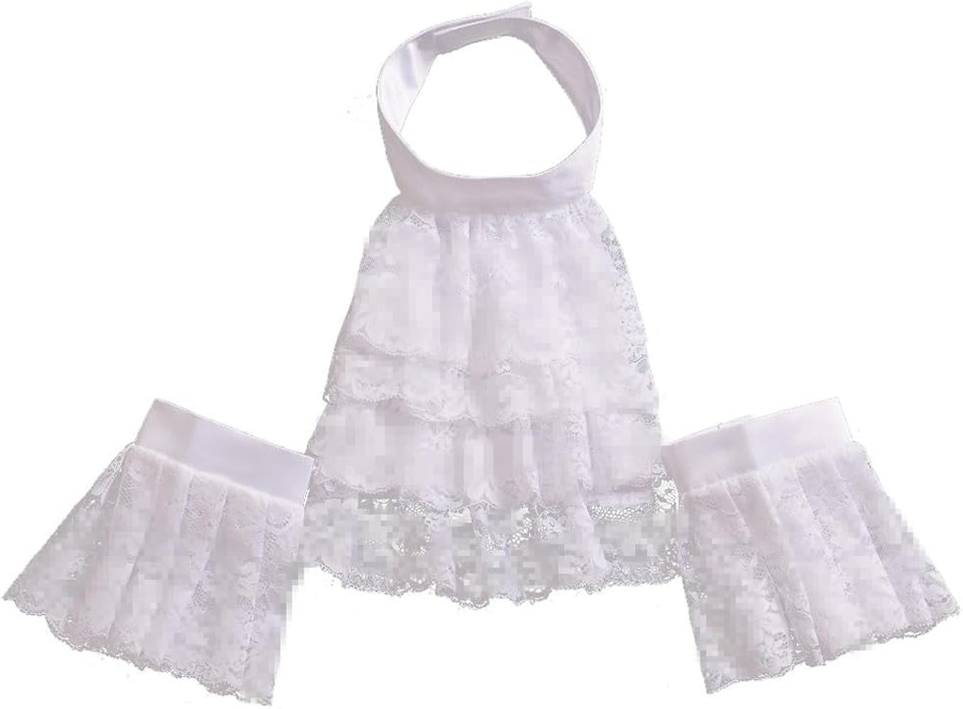 BLESSUME Colonial Lace Jabot Cuffs Set Costume Accessory | Amazon (US)