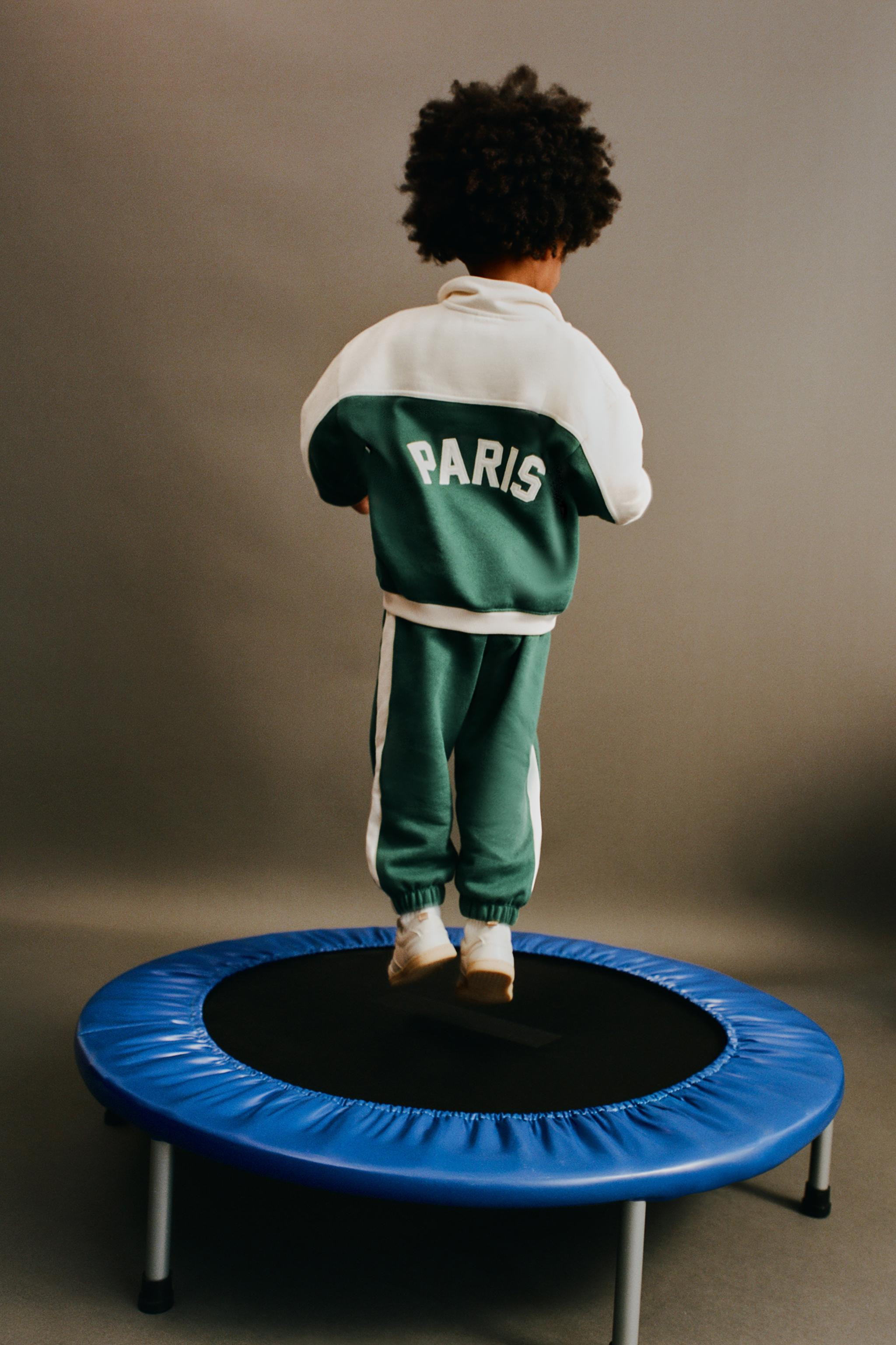 EMBROIDERED TEXT DETAIL JOGGER PANTS | Zara US