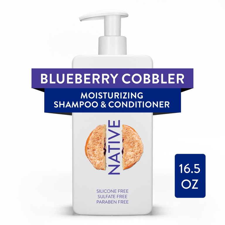 Native 2in1 Shampoo and Conditioner, Dunkin' Blueberry Cobbler, Sulfate Free, 16.5 fl oz | Walmart (US)