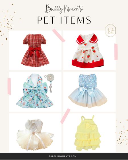 Let your pet's style steal the spotlight! 🌟 Our latest collection of pet dresses is here to make every tail wag with excitement. Whether it's a playful day out or a special occasion, dress your furry friend in fashion-forward flair. Explore our adorable designs and make every walk a runway! 🐾 #PetFashionista #DressToImpress #FurCouture #PetStyle #ShopNow #DogDresses #CatFashion #PetWardrobe #LTKpets

#LTKfamily #LTKsalealert #LTKstyletip