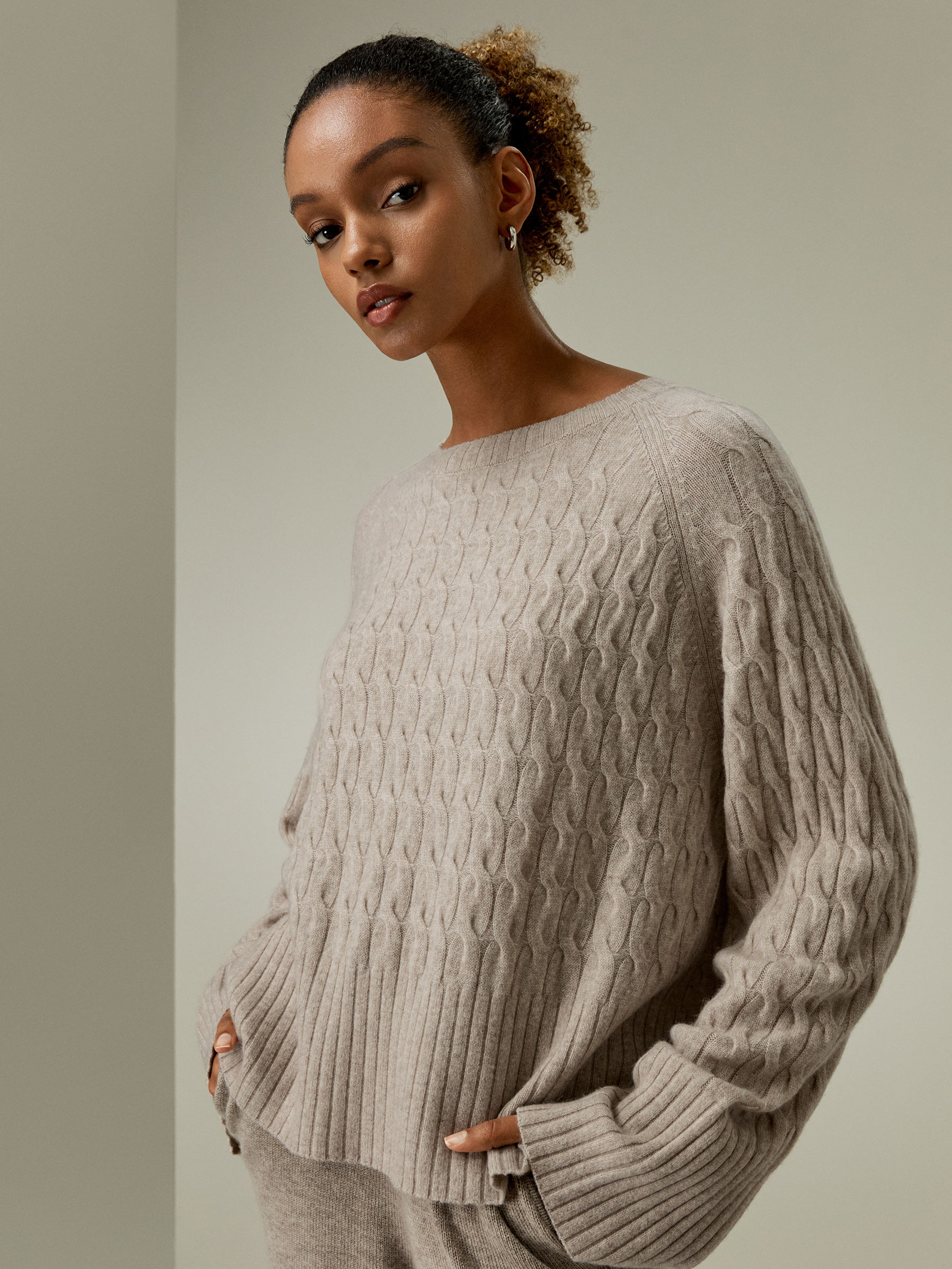 Baby Cashmere Cable-knit Sweater | LilySilk