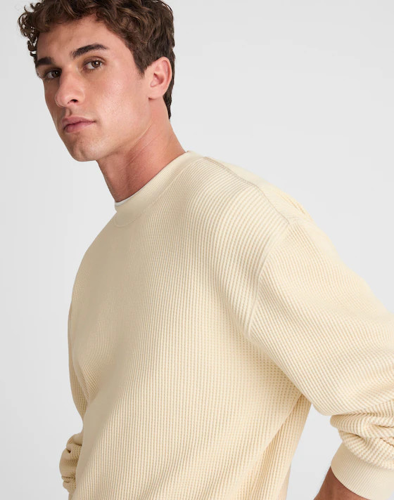 Waffle-Knit Sweatshirt | Madewell