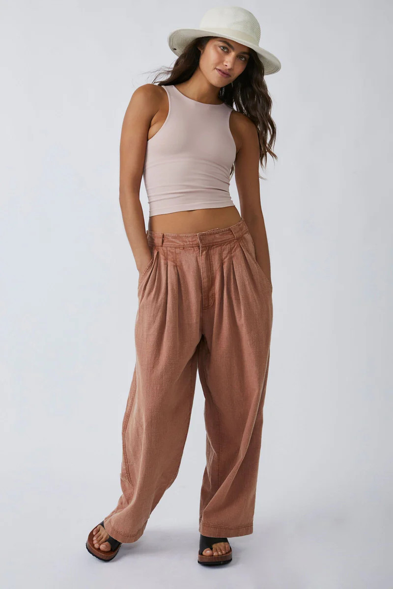 Lotta Love Linen Trouser | Cinnamon Brulee | Bohemian Mama