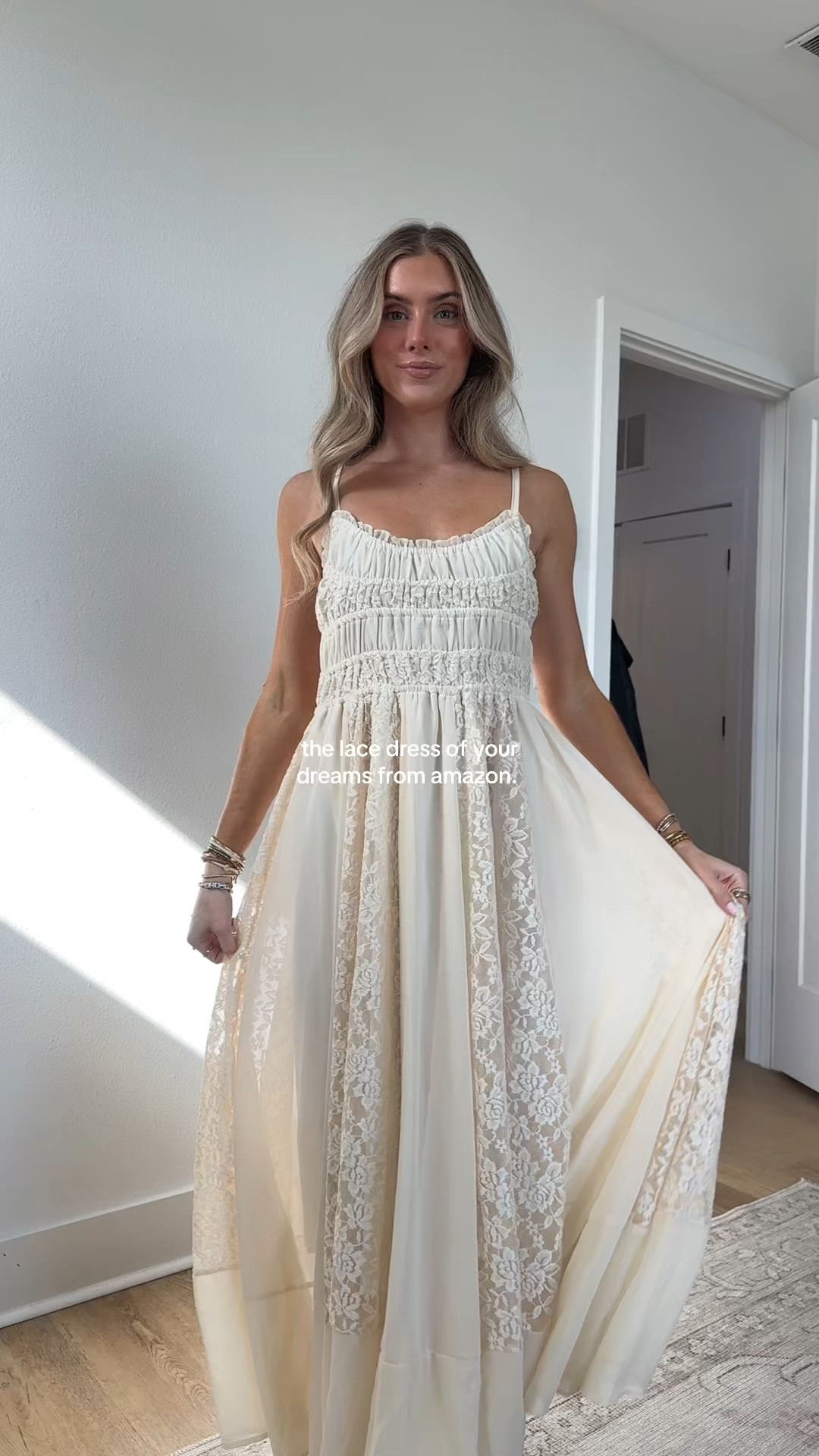 you don’t have to spend $200+ to get this stunning lace embroidered maxi dress this is an amazon dress that checks off all the boxes I’m obsessed with it so much so I own it in every single color🤭 free people inspired! 5’4/24/s 

#amazonfashionfinds #founditonamazon #amazonsummerfashion #amazonsummerdress #amazondresses @Amazon Fashion

#LTKootd #LTKSaleAlert #LTKWedding