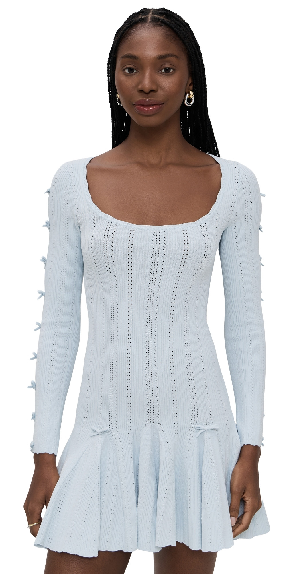 LoveShackFancy Seychelle Dress Icicle Blue S | Shopbop